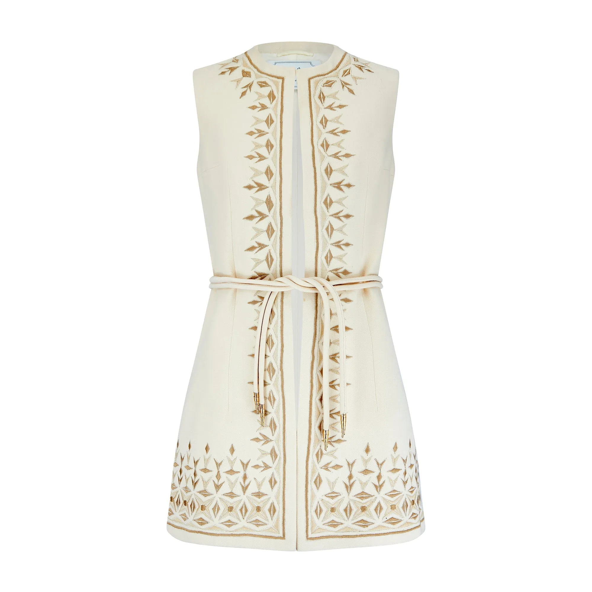 1970s Diorling by Christian Dior Embroidered Wool Tunic