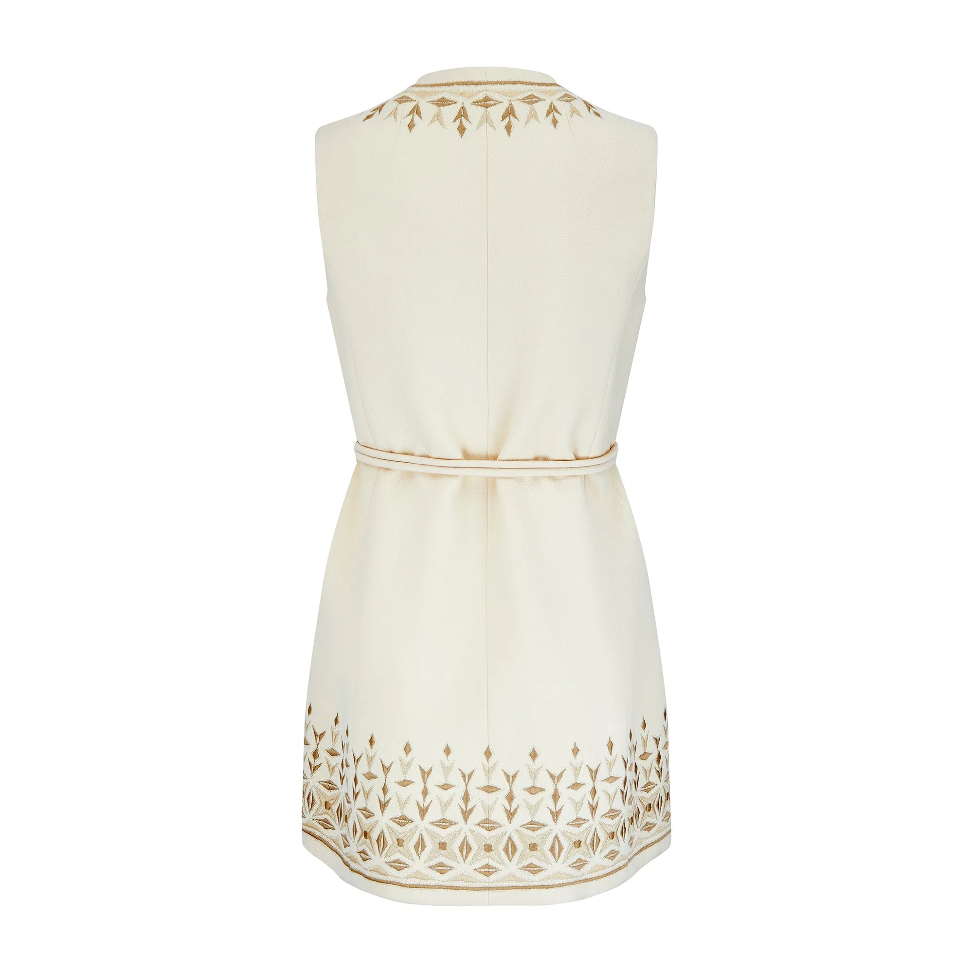 1970s Diorling by Christian Dior Embroidered Wool Tunic