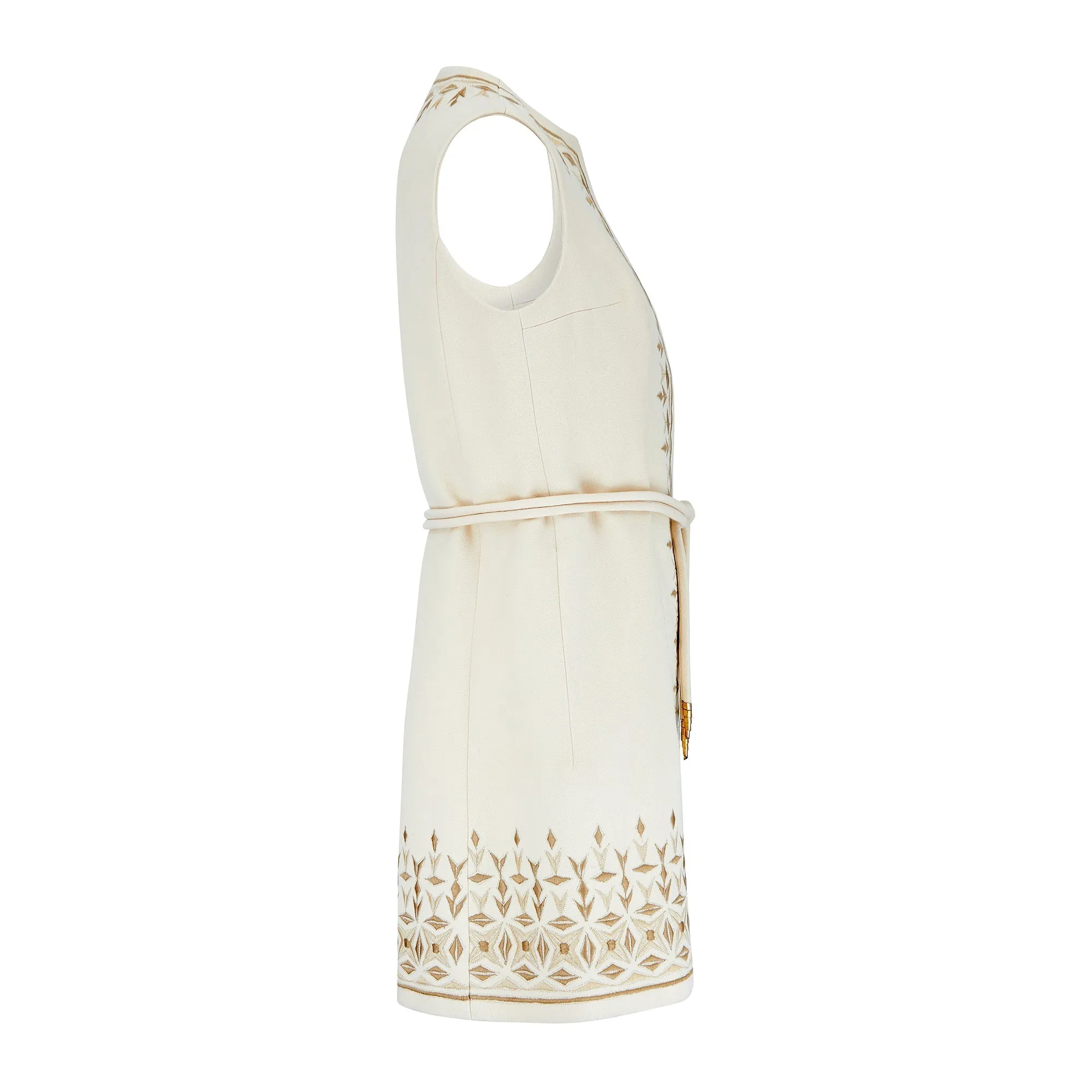 1970s Diorling by Christian Dior Embroidered Wool Tunic