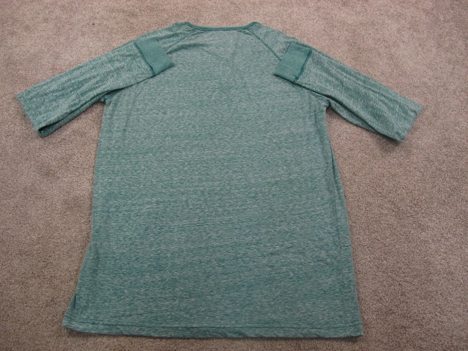 Aeropostale Henley T Shirt Top Long Sleeves Round Neck Light Blue Size X Large