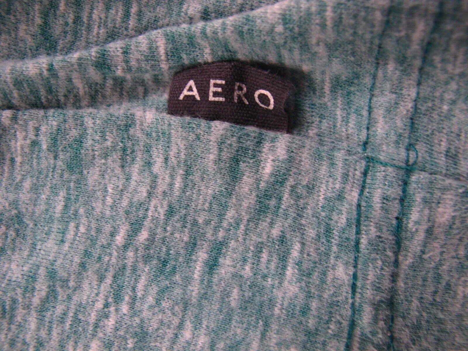 Aeropostale Henley T Shirt Top Long Sleeves Round Neck Light Blue Size X Large