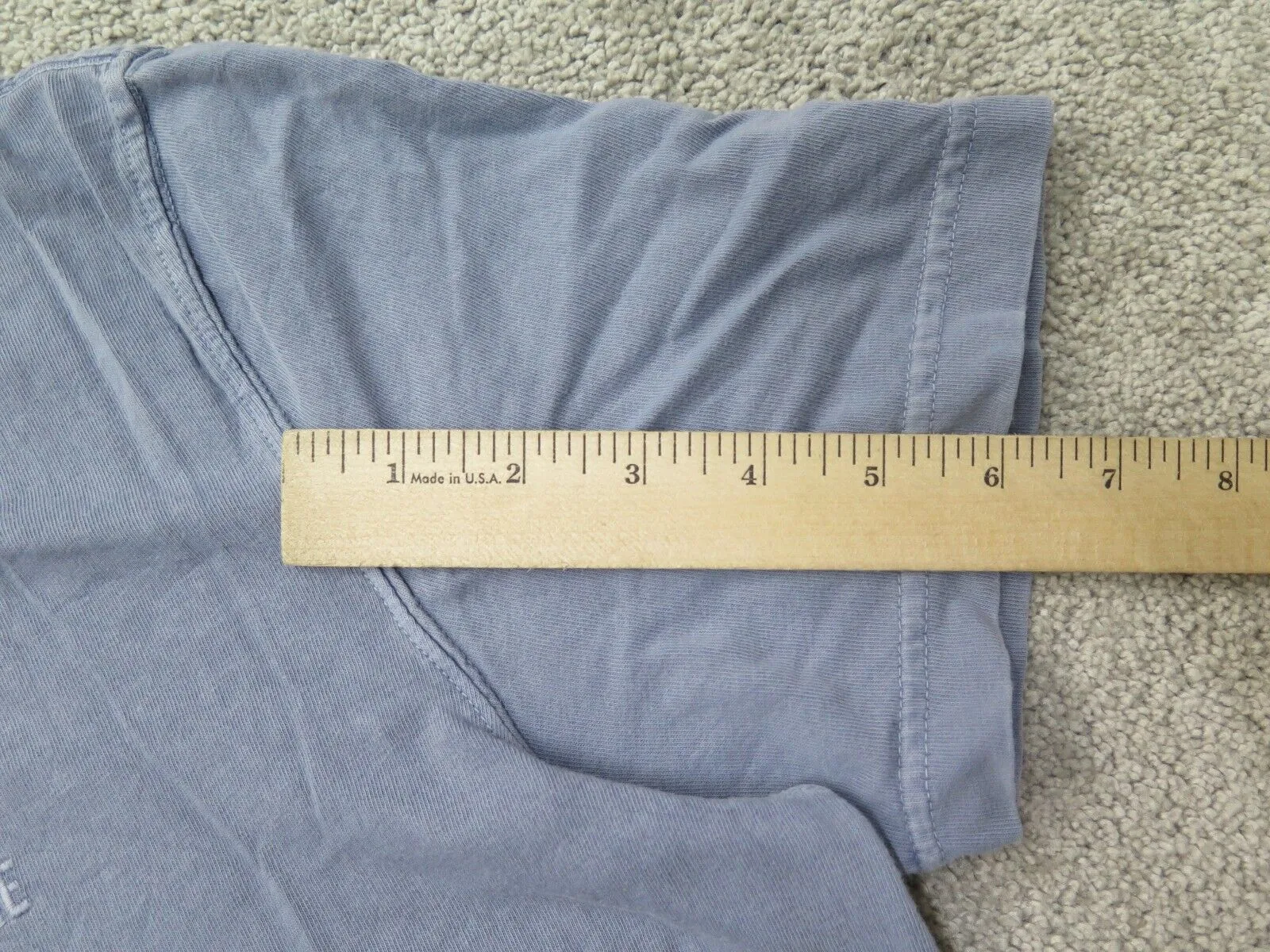 American Eagle Shirt Mens Medium Blue Standard Fit Swoosh Logo Casual Henley Tee