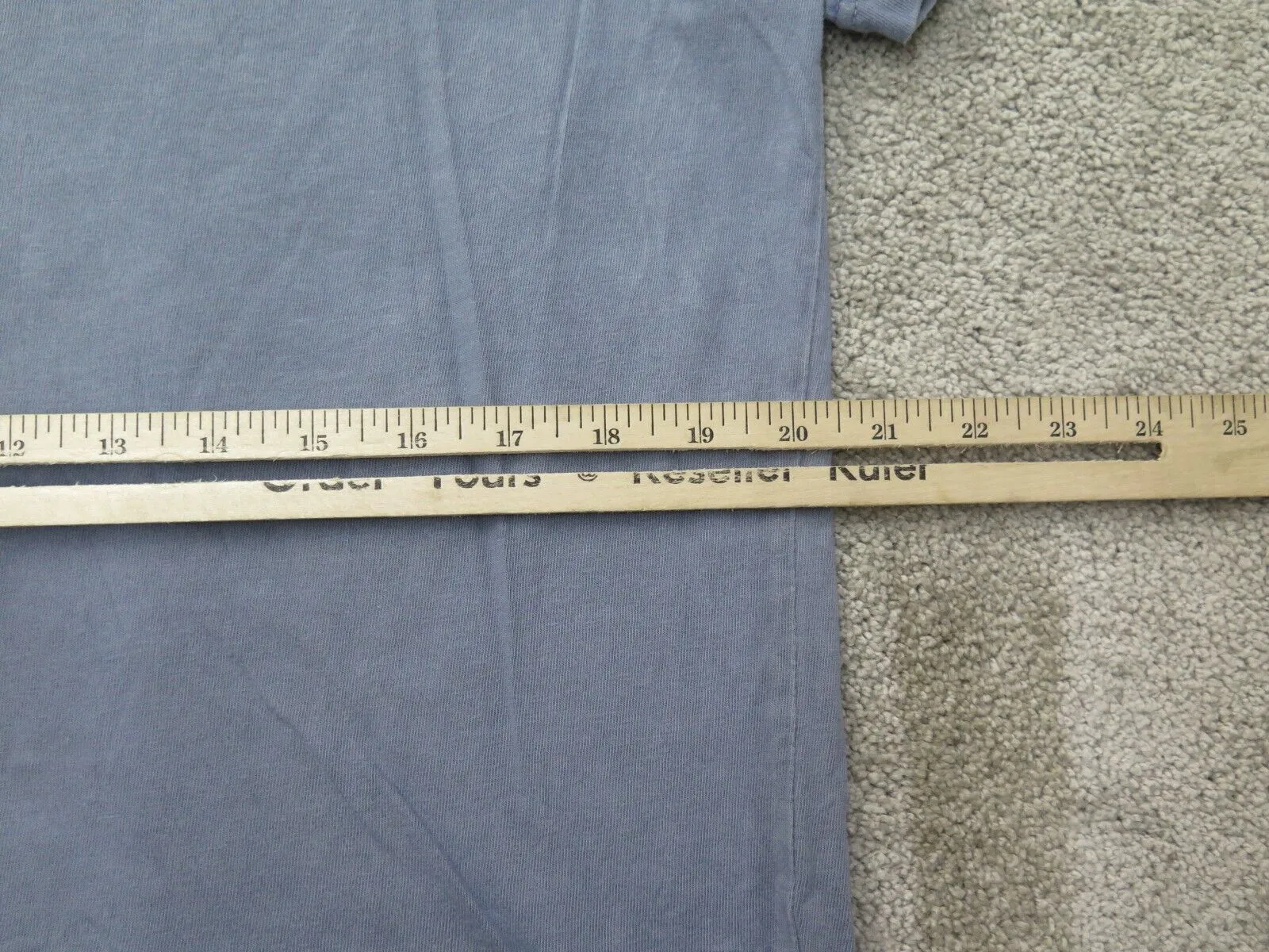 American Eagle Shirt Mens Medium Blue Standard Fit Swoosh Logo Casual Henley Tee