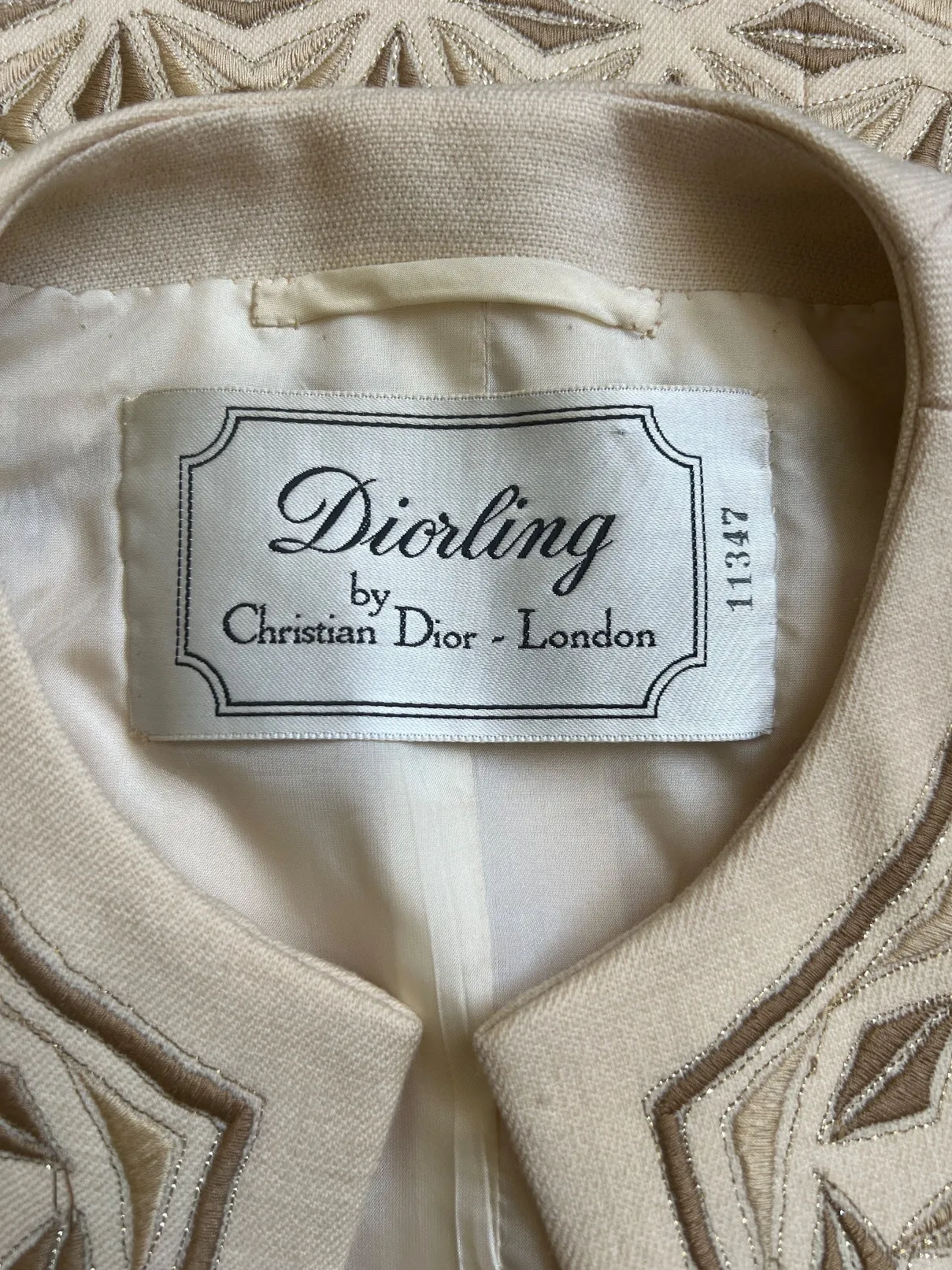 ARCHIVE - 1970s Diorling by Christian Dior Embroidered Wool Tunic