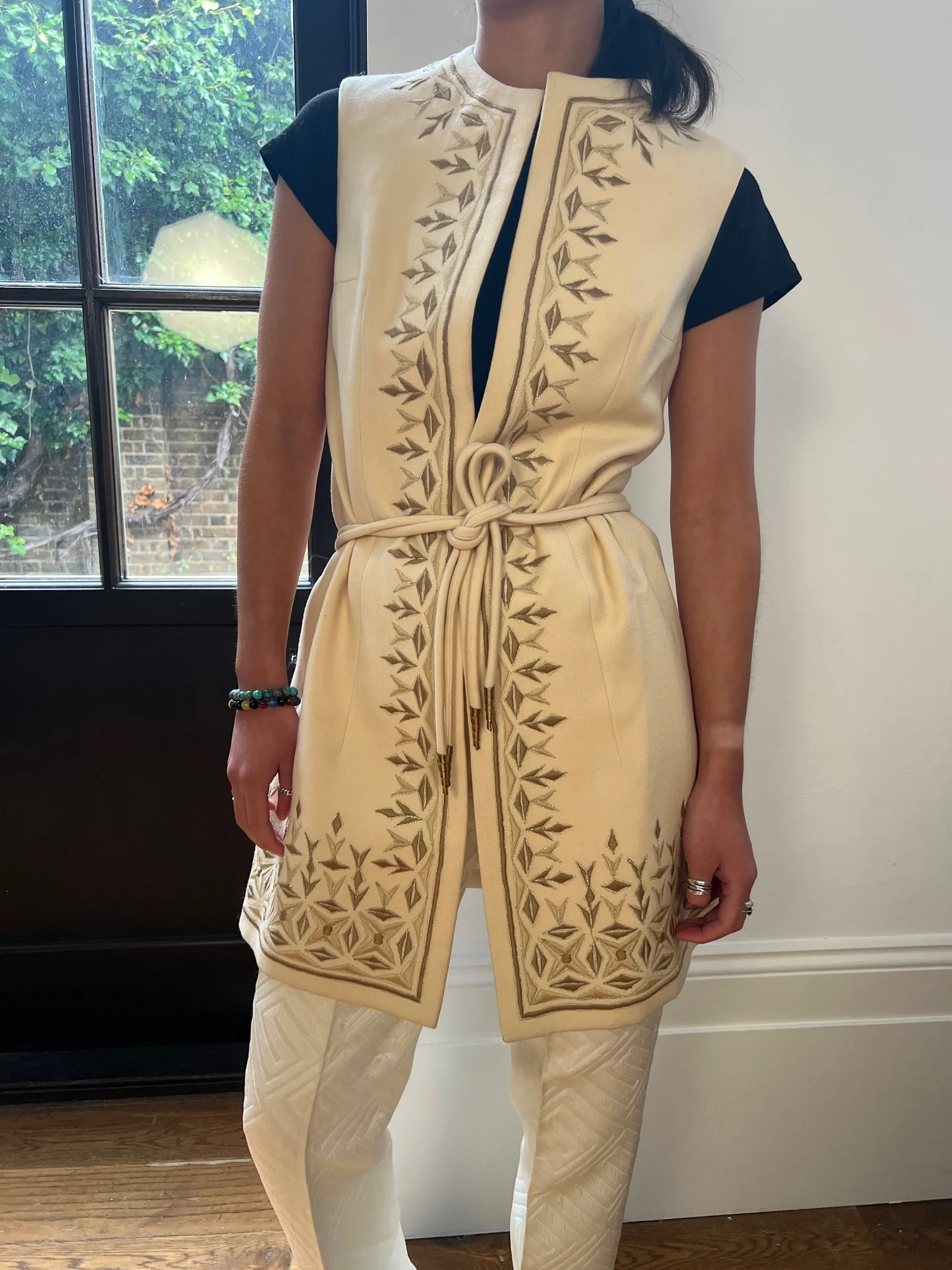 ARCHIVE - 1970s Diorling by Christian Dior Embroidered Wool Tunic
