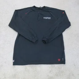 Ariat Shirt Mens X Large Black Henley Tee Long Sleeve Howard Energy Partners