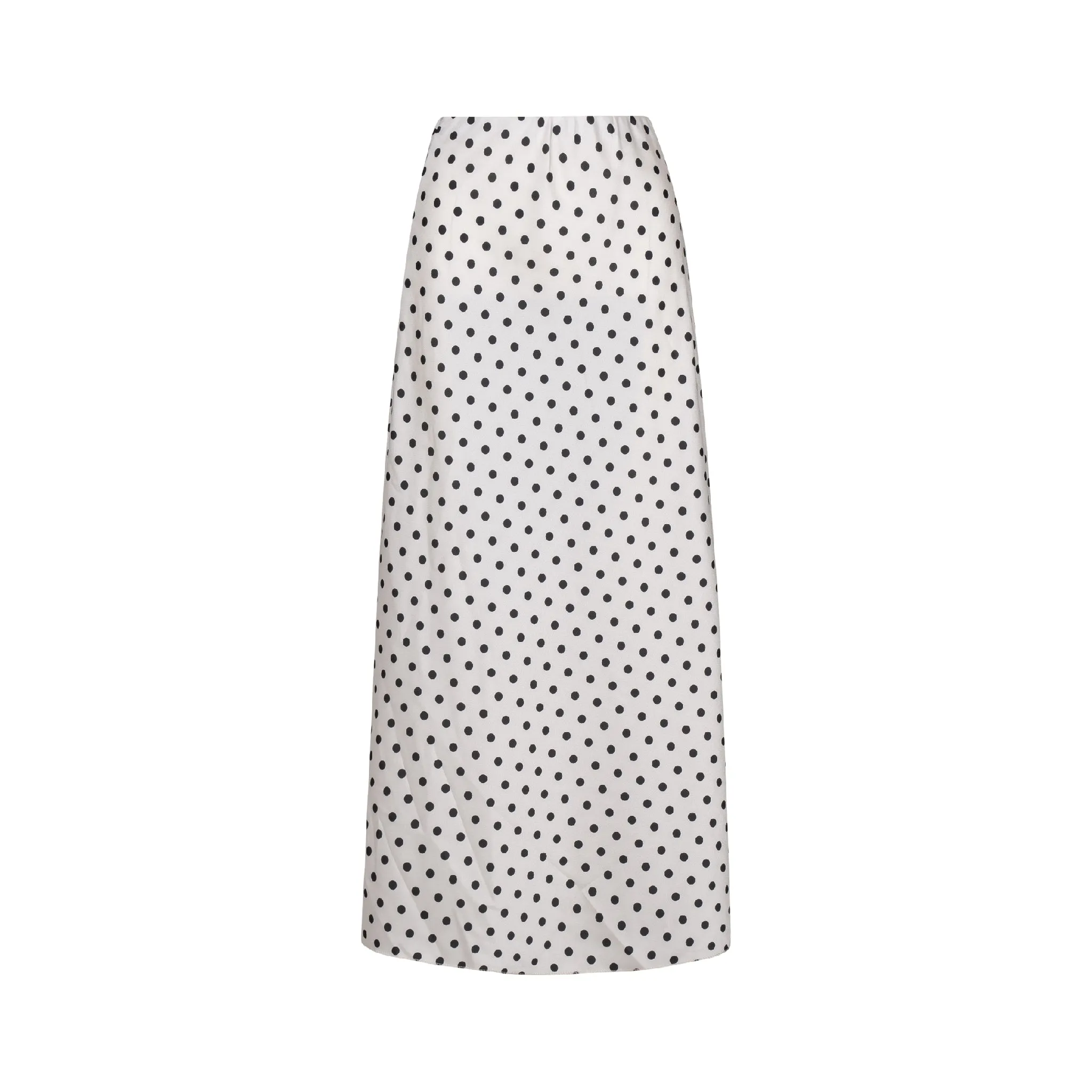 Astrid  Women's Elegant Woven Skirt  Cream Dot