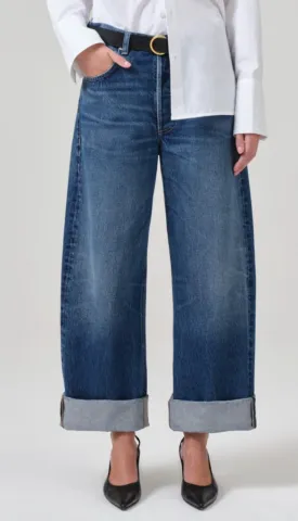 Ayla-Baggy Cuffed Crop - Claremon