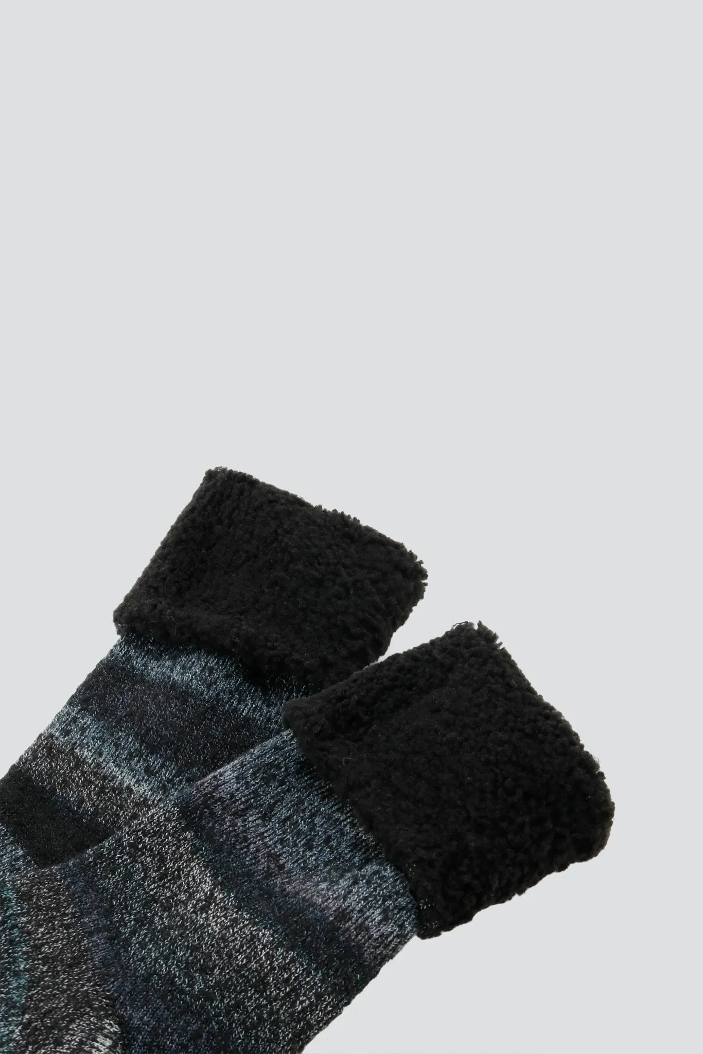 Black Fluffy Socks