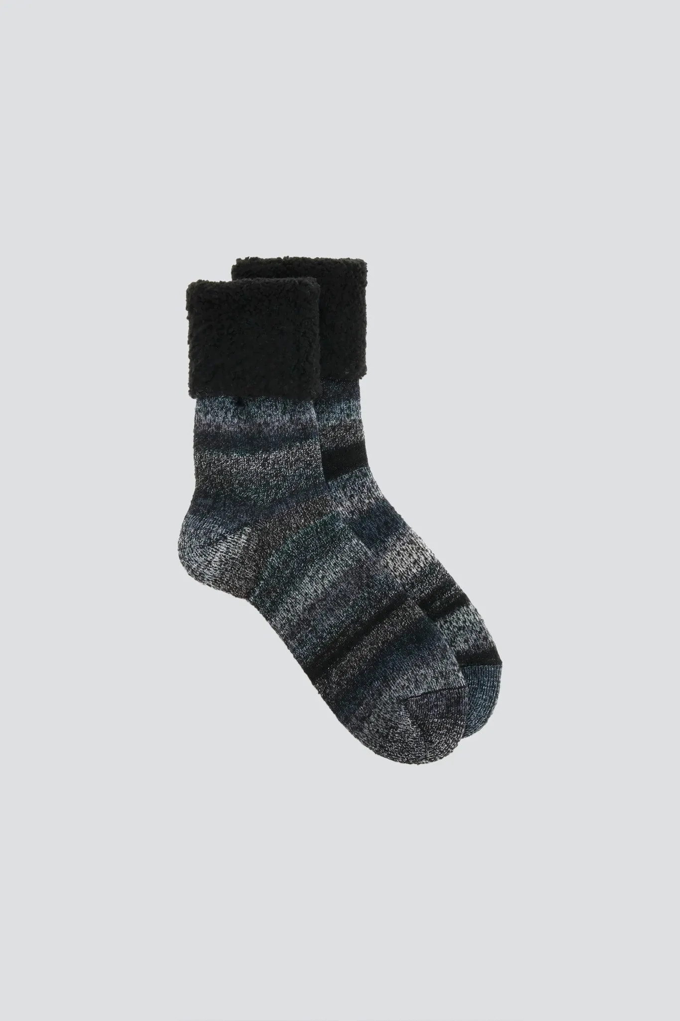Black Fluffy Socks