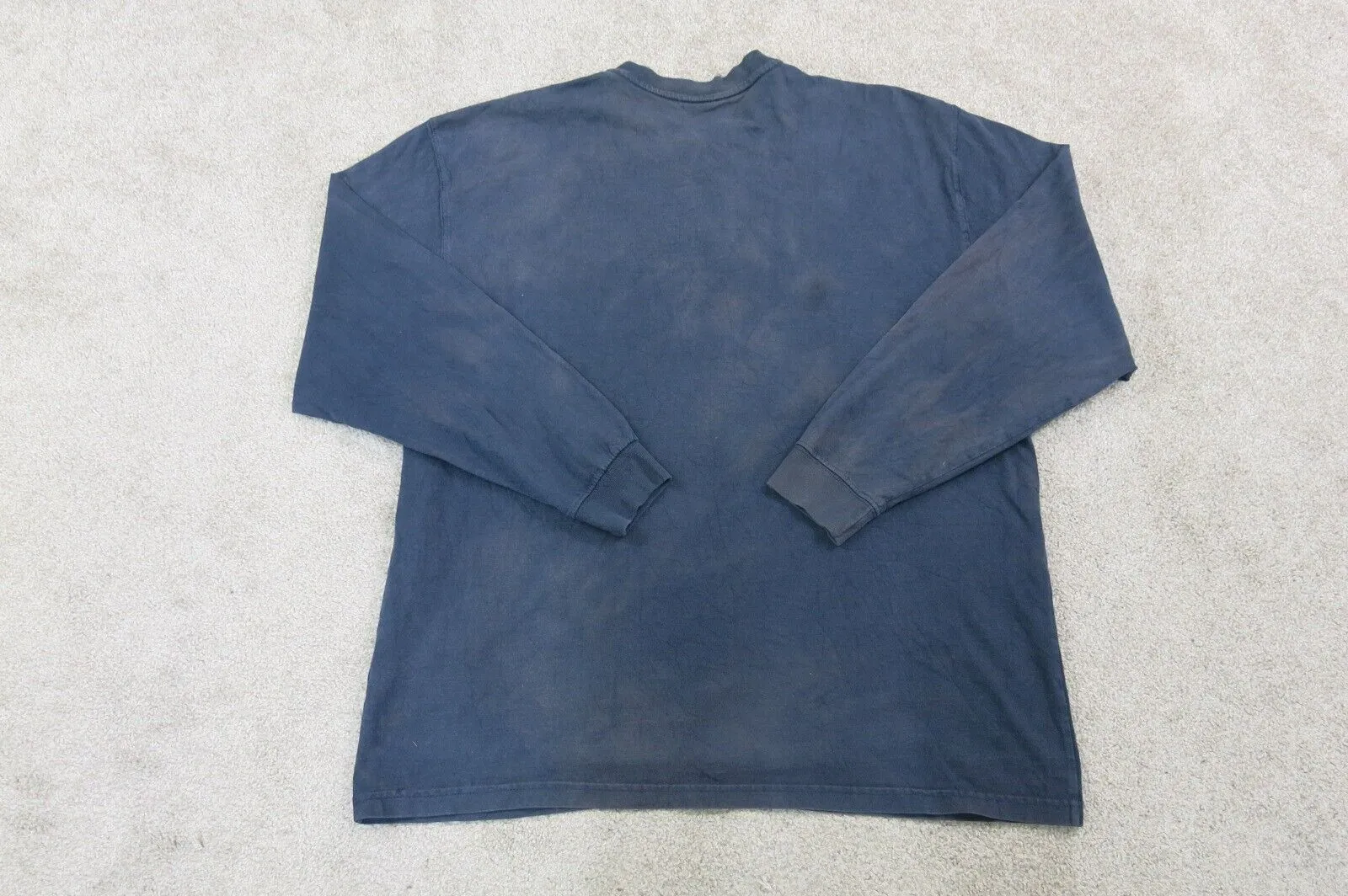 Carhartt Shirt Men X Large Blue Original Fit Long Sleeve Henley Tee Chest Pocket