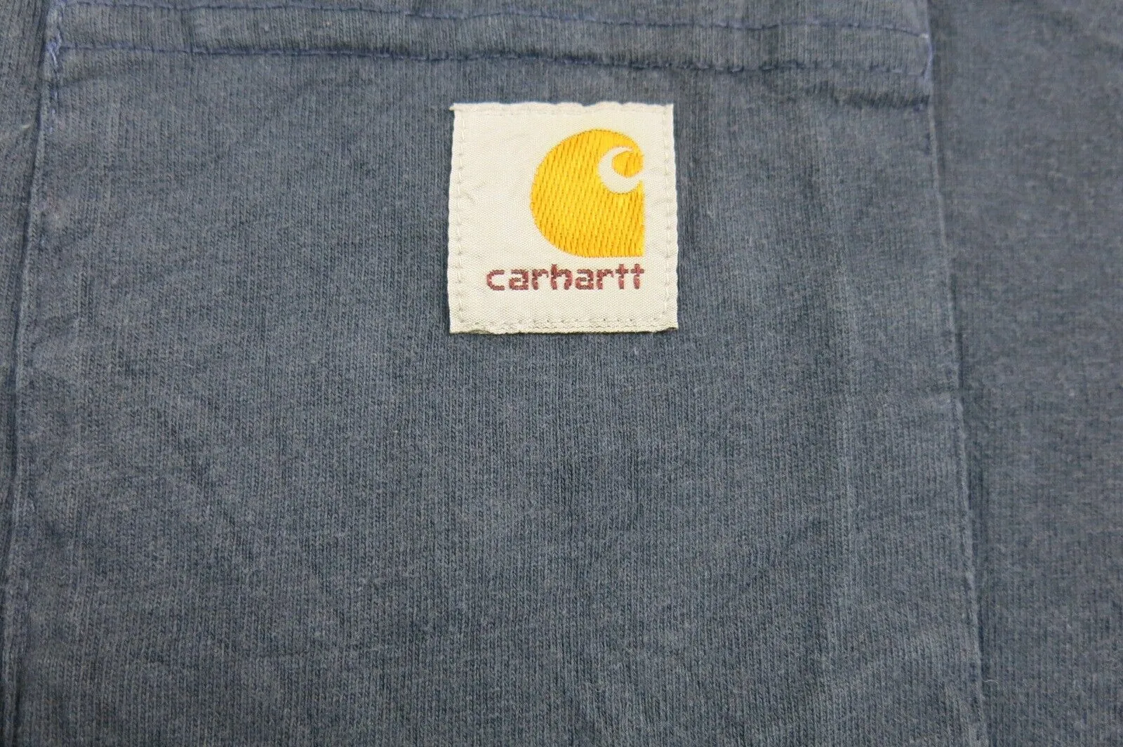 Carhartt Shirt Men X Large Blue Original Fit Long Sleeve Henley Tee Chest Pocket