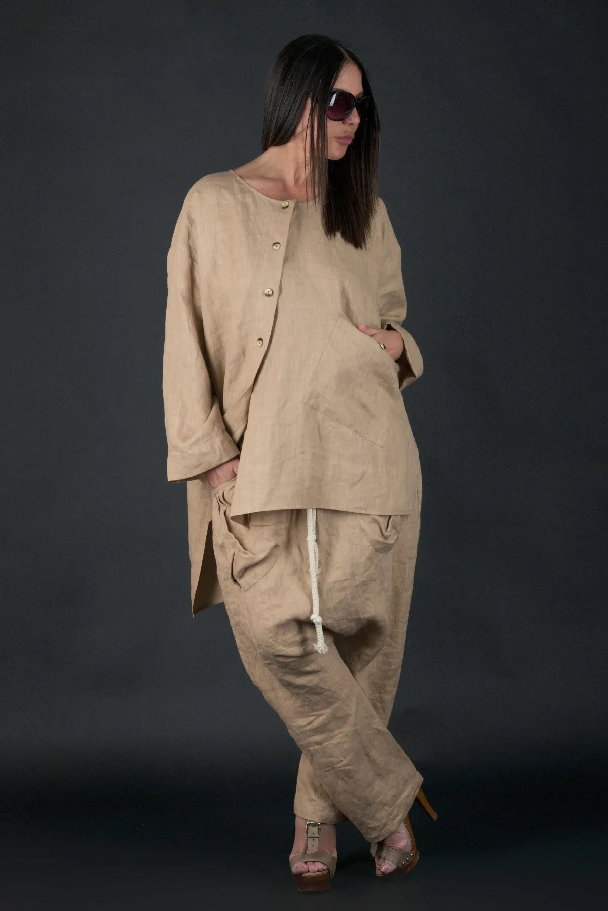 CLARA Loose Linen Tunic