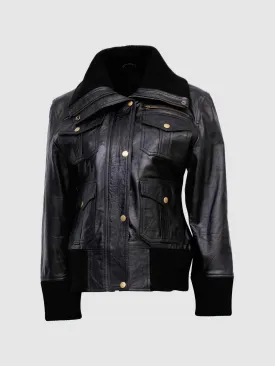 Classic Black Bomber Jacket