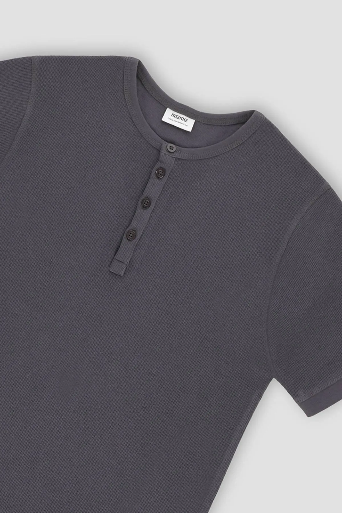 Crew Neck Basic T-Shirt For Men - Forged Iron
