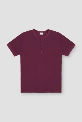 Crew Neck Basic T-Shirt For Men - Purple