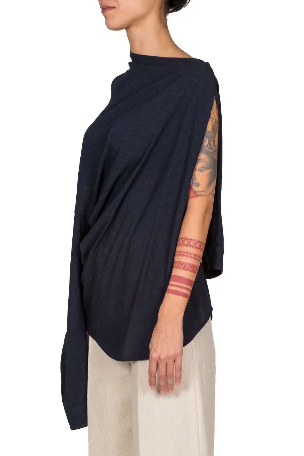Cut Out Shoulder Tunic