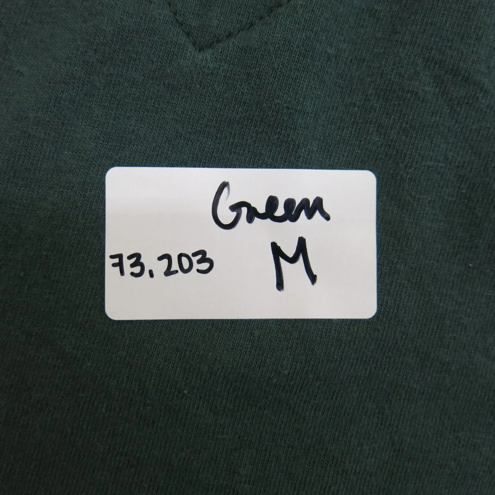 Dickies Shirt Mens Medium Green 100% Cotton Henley Neck Tee Workwear Long Sleeve