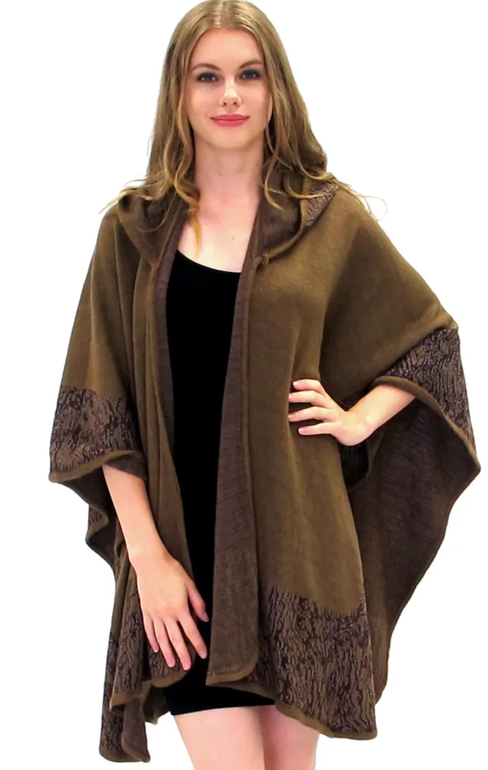ET8117 On The Border Poncho With Hood