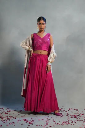 Formal Mudal Satin Skirtset (VKSKT01MAR14)