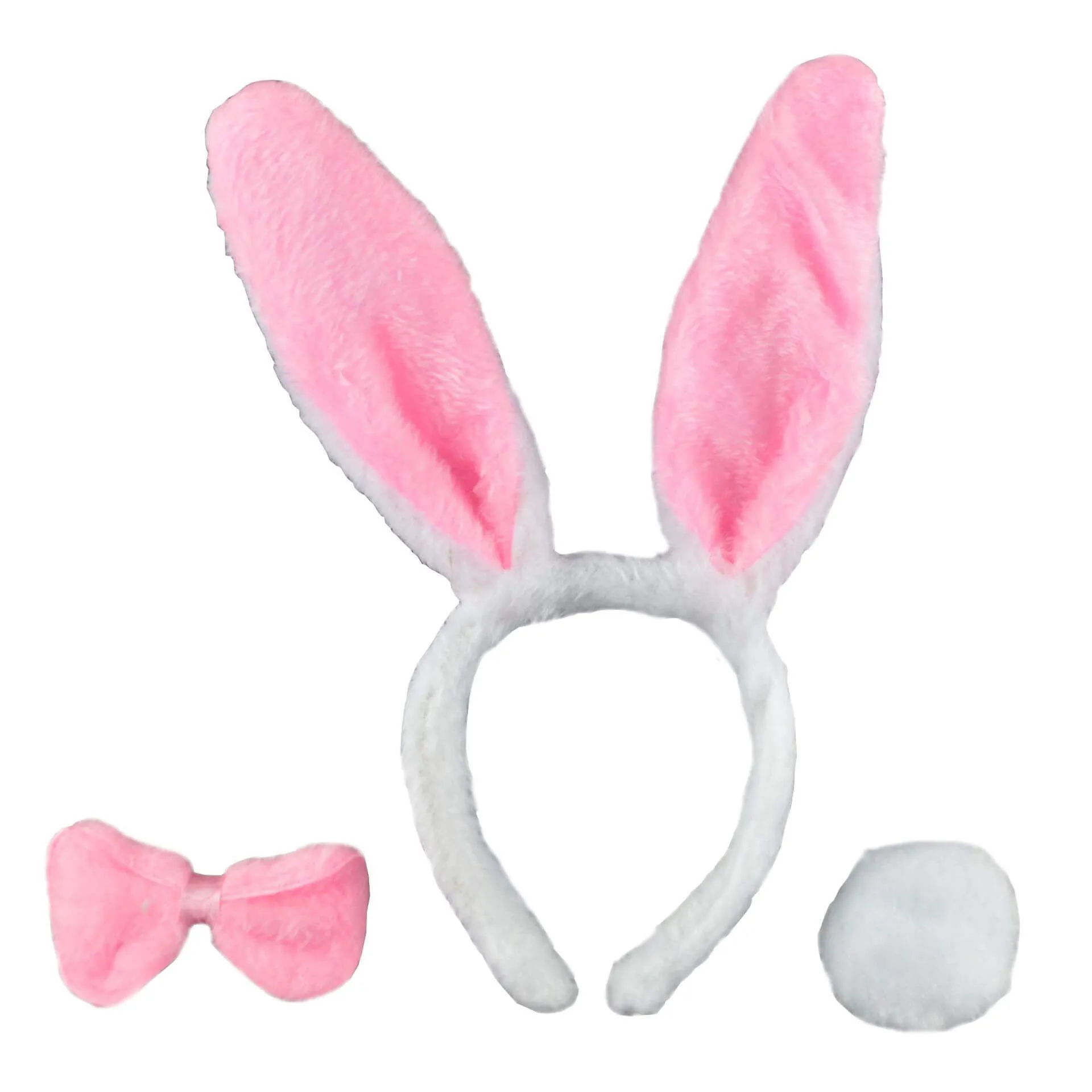 Girls Bunny Outfit Easter Rabbit Tutu Dress 4pcs Set Kids Fancy Easter Outfit with Accessories for Kids