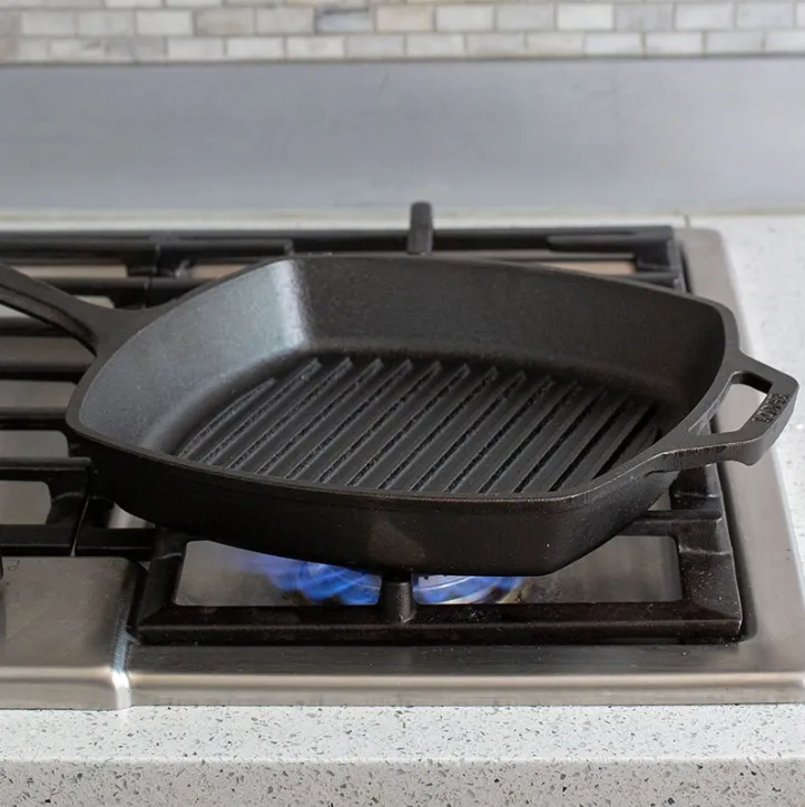 Grill Pan Iron Sq 10.5 inch