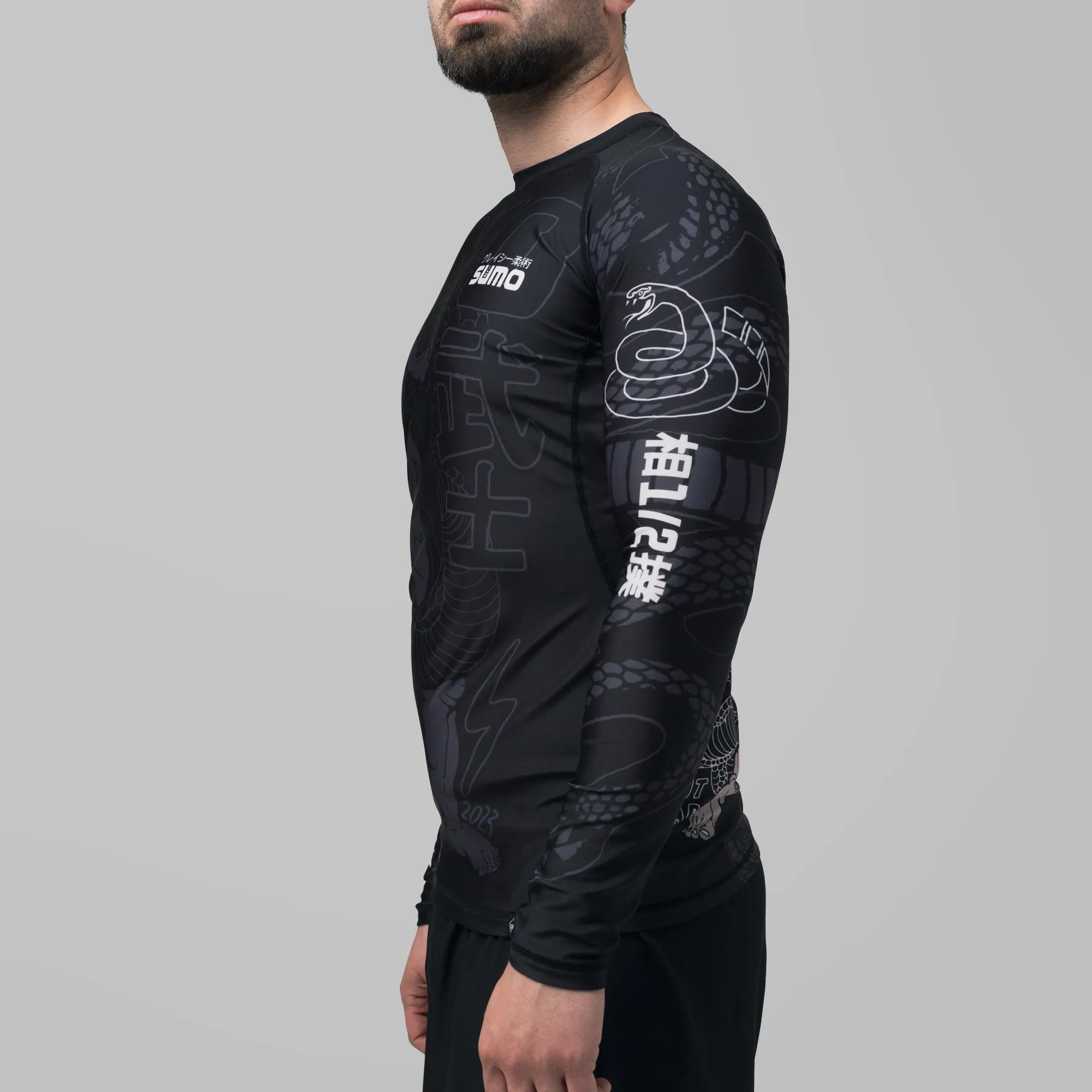 Half Sumo "Black Mamba" Long Sleeve Rash Guard