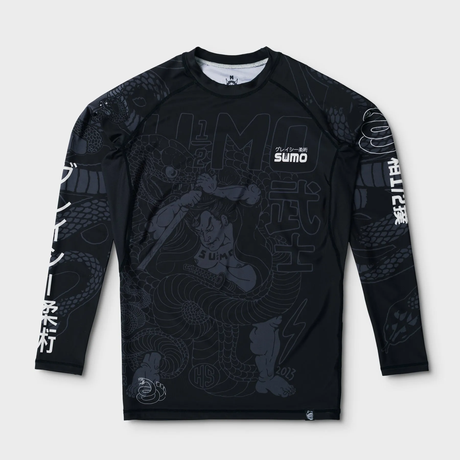 Half Sumo "Black Mamba" Long Sleeve Rash Guard