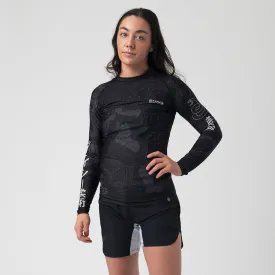 Half Sumo "Black Mamba"  Long Sleeve Women's Rash Guard