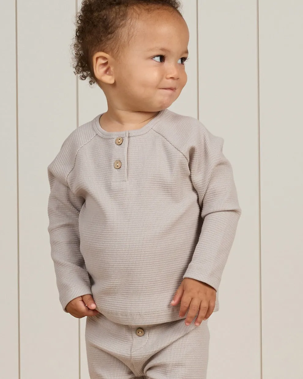 HENLEY KNIT TOP