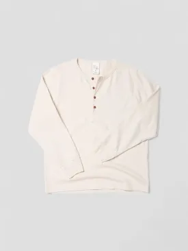 Henley LS Tee - Ecru
