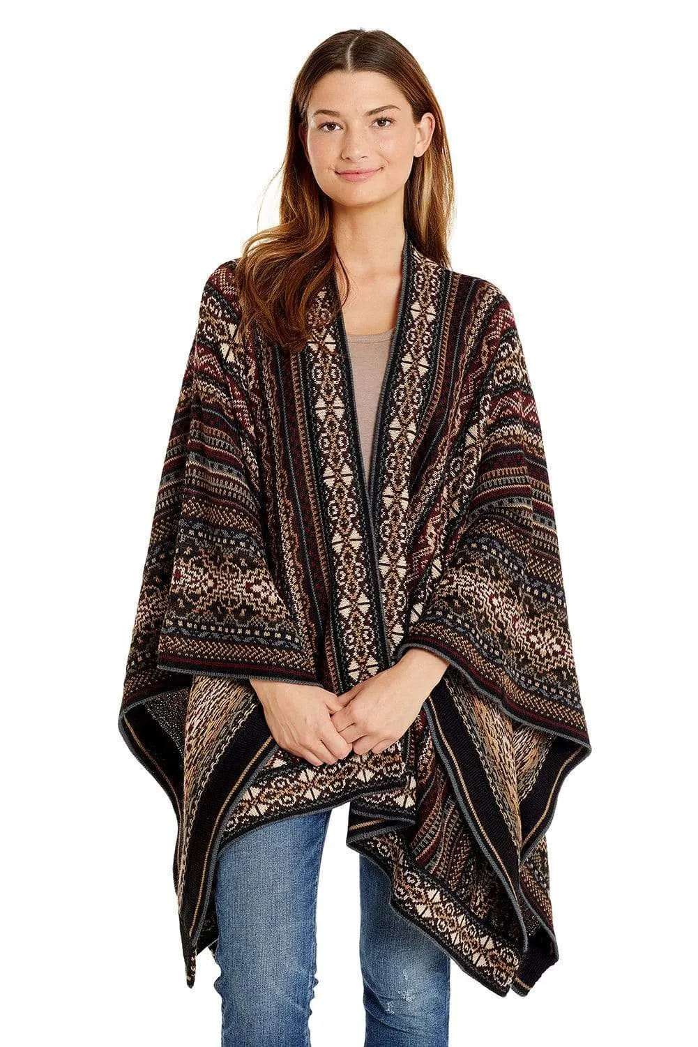 Huari Alpaca Poncho - Women's Ruana Wrap