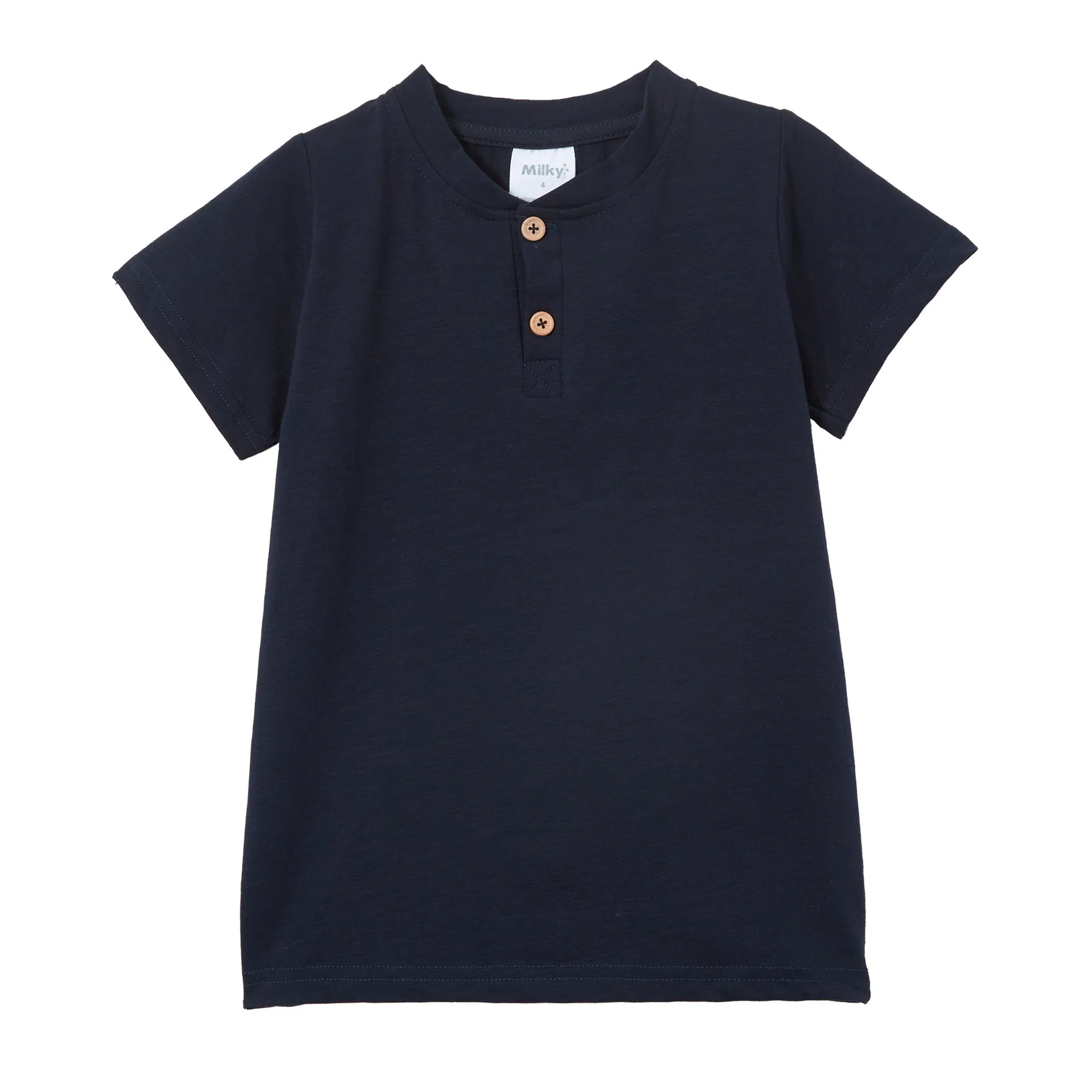 Milky Indigo Henley - Indigo Marle