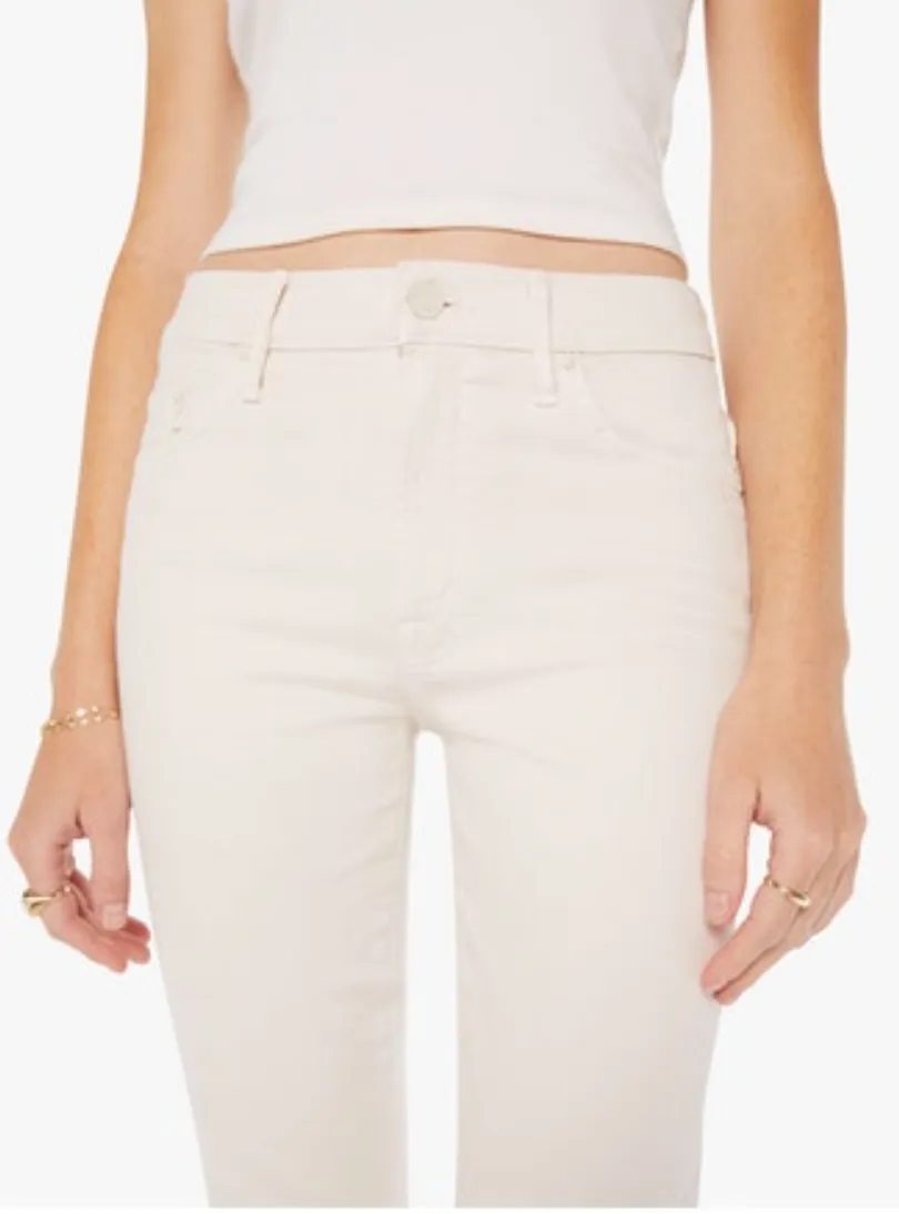 Mother Denim Insider Flood Crystal Gray