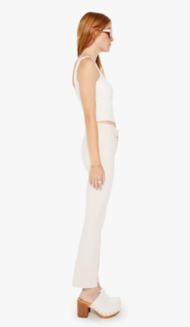 Mother Denim Insider Flood Crystal Gray