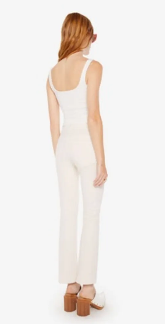 Mother Denim Insider Flood Crystal Gray