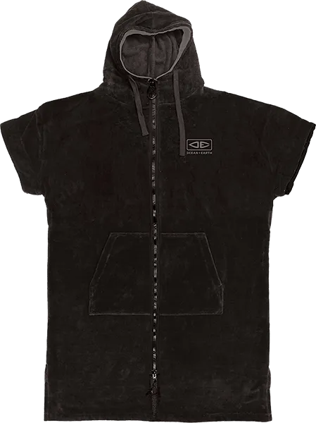 Ocean and Earth Dawnbreaker Hooded Poncho S/M Black