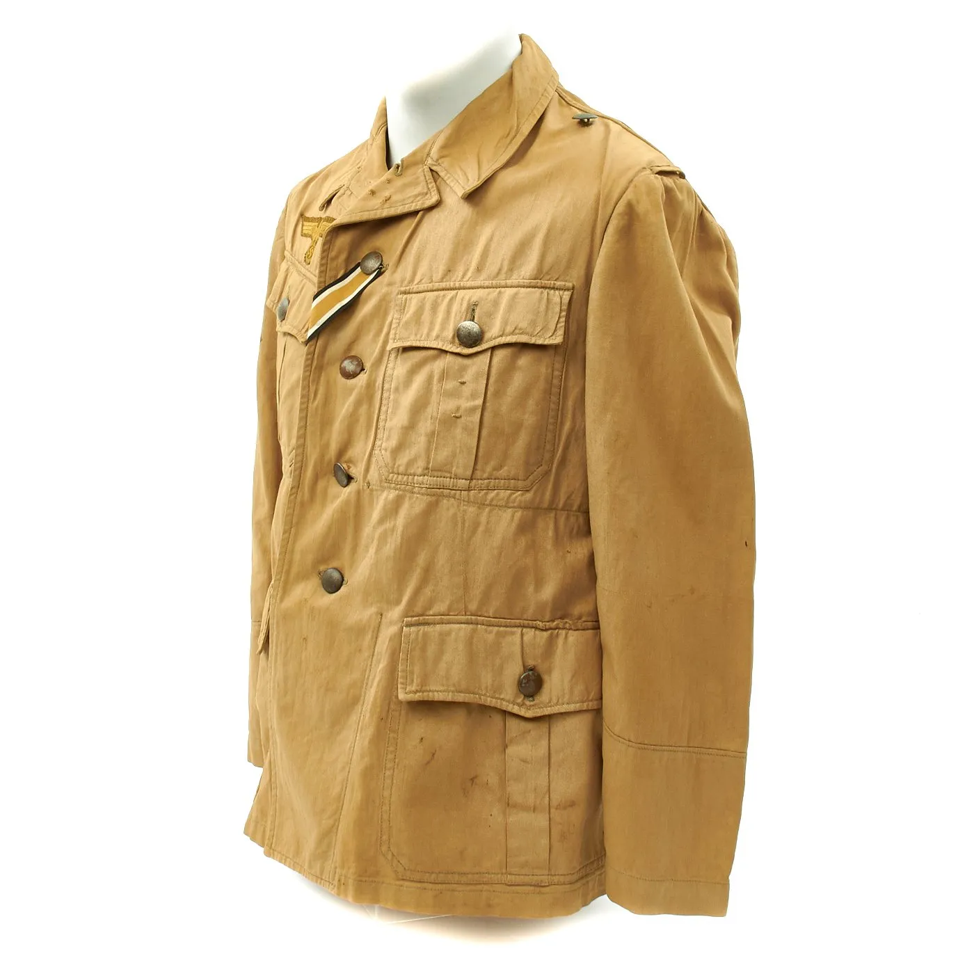 Original German WWII Afrika Korps Italian Campaign Coastal Artillery Tunic