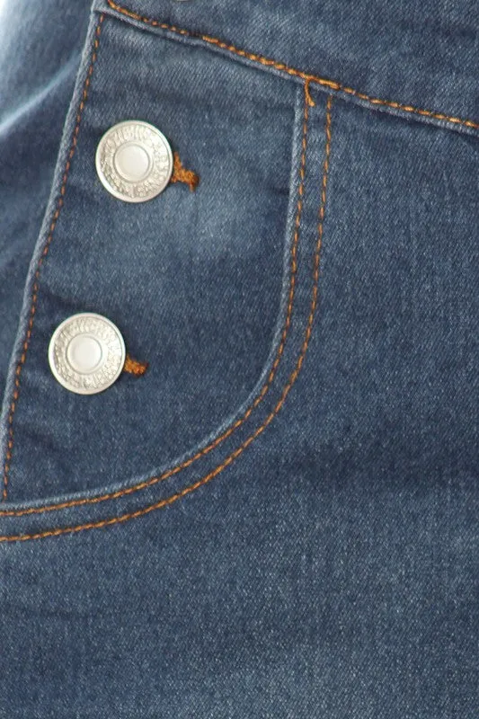 Plus - Ladies' Overall Denim Dress