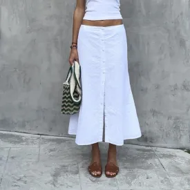 "Anna" Cotton Maxi Skirt