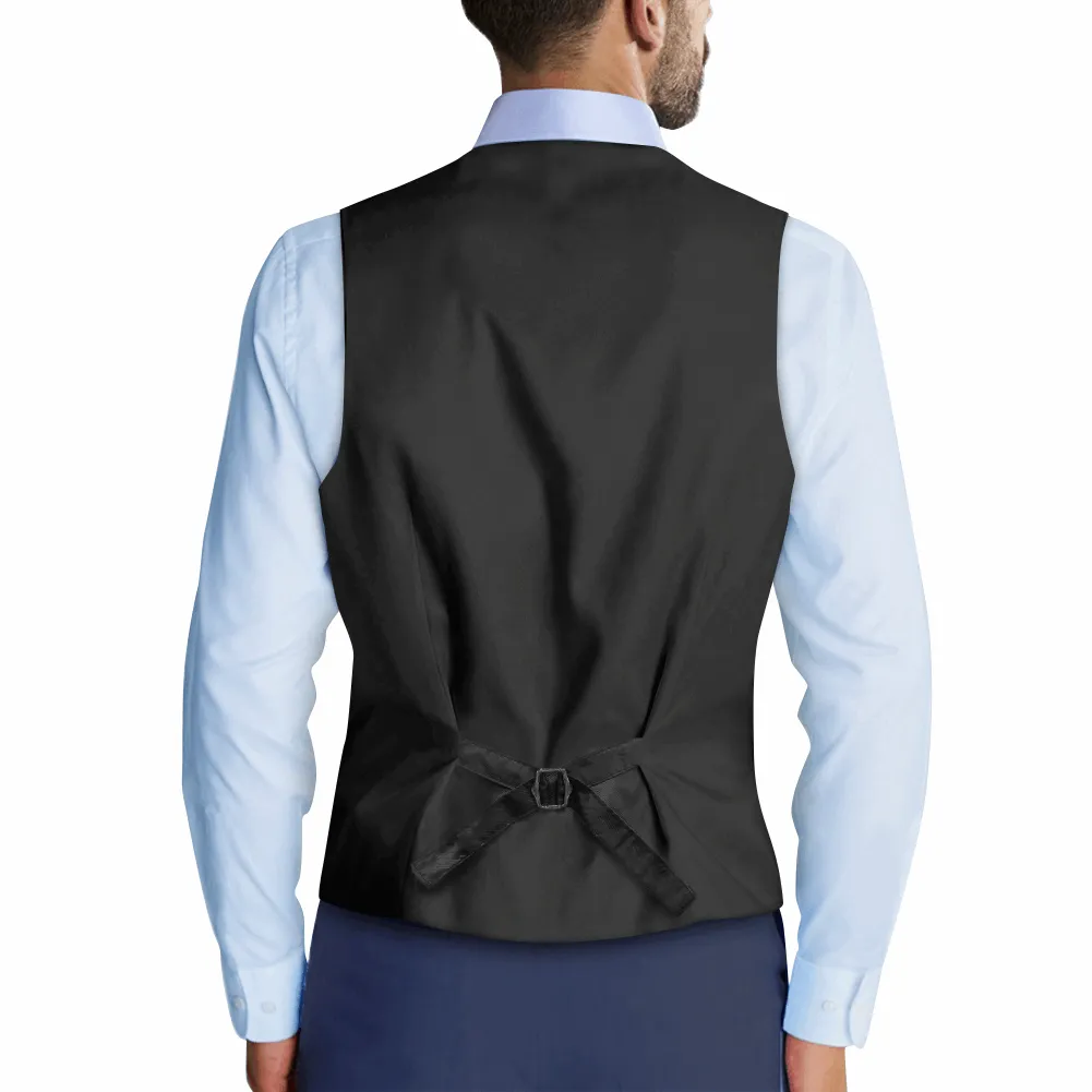 Rogue & Co Woven Fabric Vest – Abstract Red