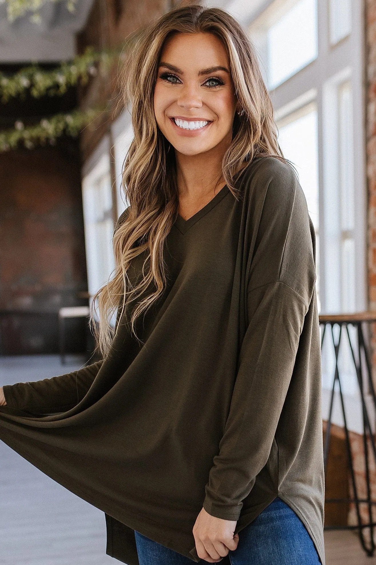 SALE - Quinn Dolman V-Neck Tunic Size 3XL
