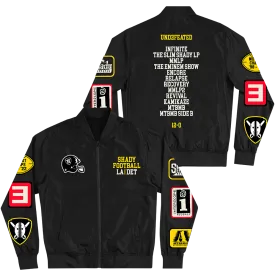 Shady Football Lightweight Bomber Jacket (Black)
