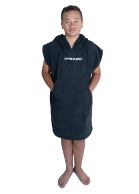 Spearo Hooded Microfiber Poncho Towel - Youth