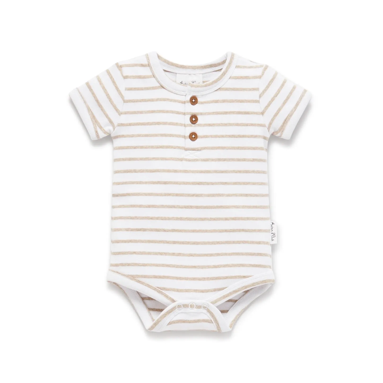 SS24 - Rib Henley Onesie - Stripe