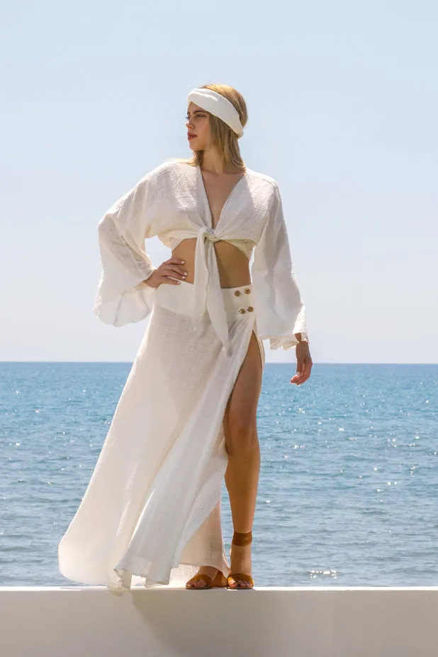 Sun Sea & Roses – Elisabetta Skirt White