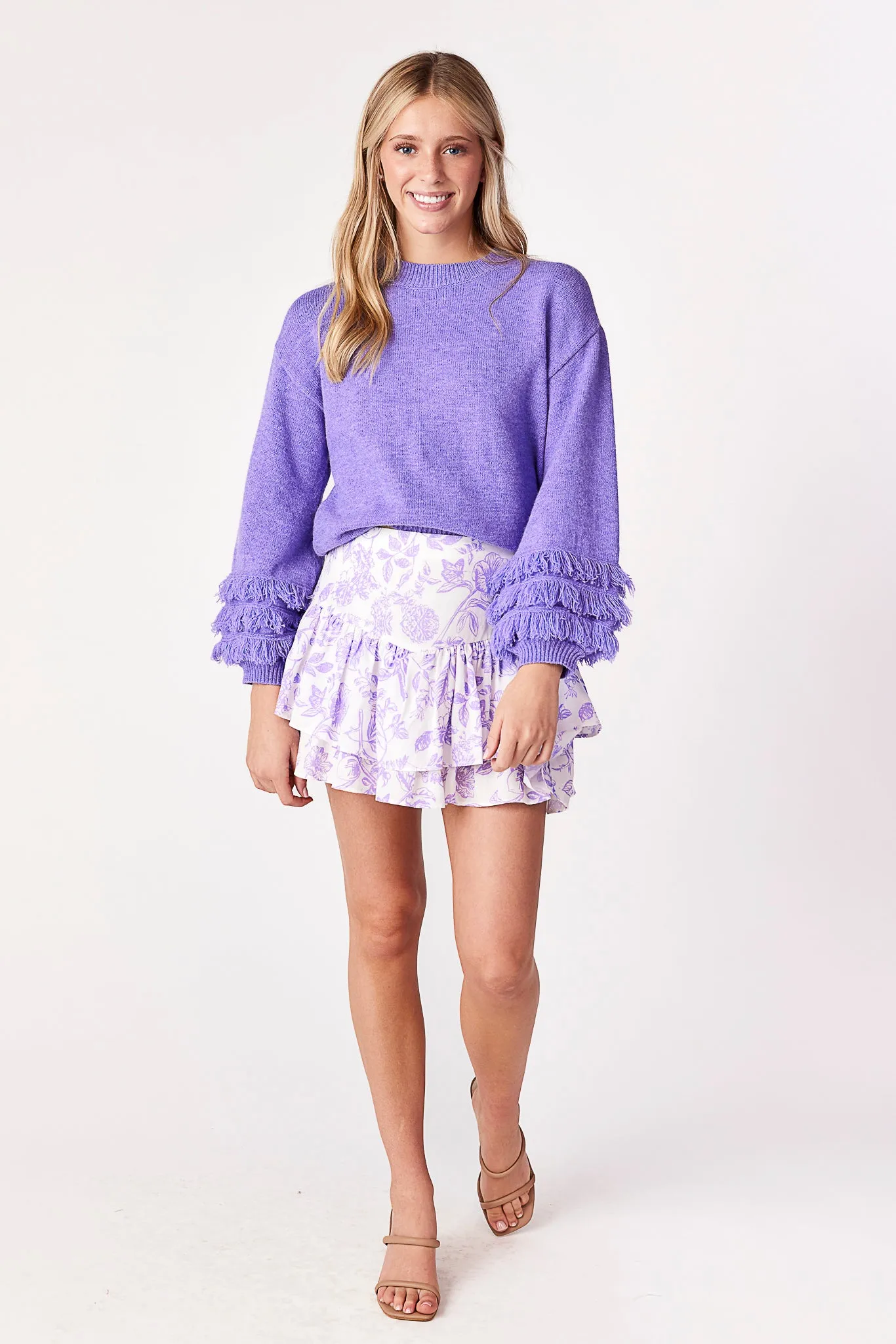 Taylor Layered Skirt Garden Toile Violet