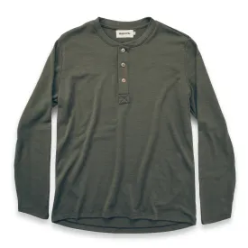The Merino Henley in Army