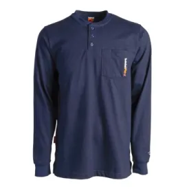 Timberland Pro Men's Flame Resistant Long Sleeve Work Henley - Navy - TB0A23P4410