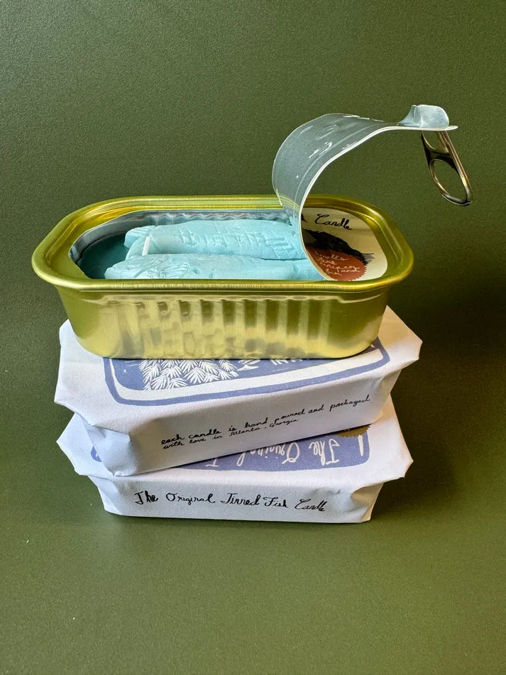 Tinned Fish Candle in Juniper & Fraser Fir